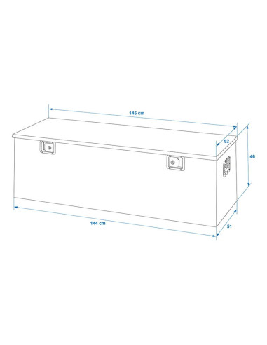 Zaboj Alu Box 1450x520x460mm