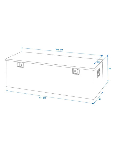 Zaboj Alu Box 1450x520x460mm