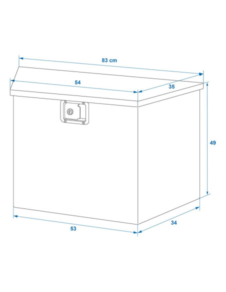 Zaboj Alu Box 830/540x360x490mm