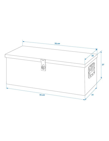 Zaboj Alu Box 760x320x270mm