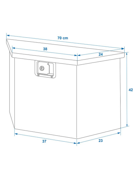 Zaboj Alu Box 700/380x240x420mm