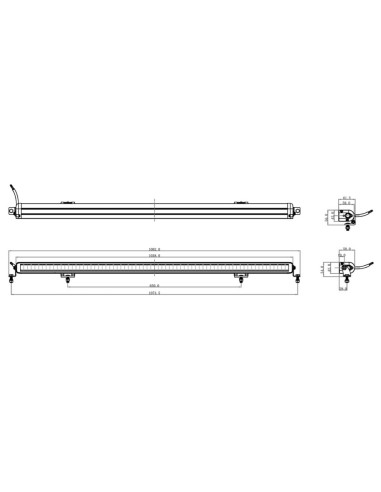 Delovni  LED – LIGHT BAR 1038x42mm 180W 10-32V...