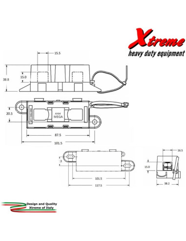 Nosilec varovalke MEGA®