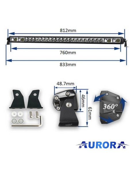 Aurora LED Bar 81cm 14250Lm – 10/120°