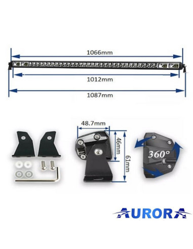 Aurora LED Bar 107cm 19000Lm – 10/120°