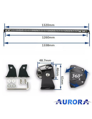 Aurora LED Bar 132cm 23750Lm – 10/120°