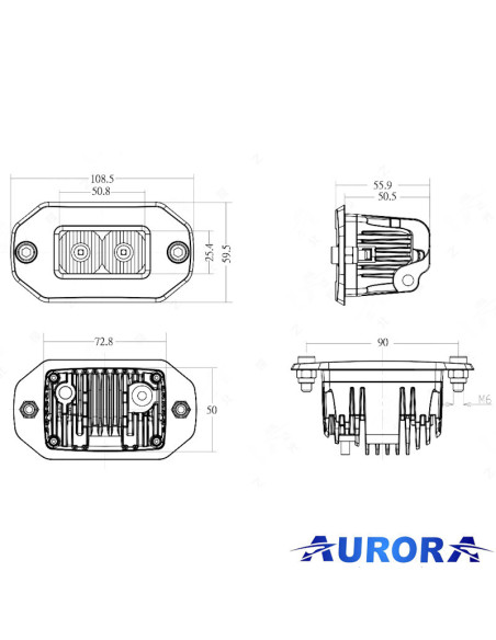 Aurora LED Scene Light INT 2200lm - 120°