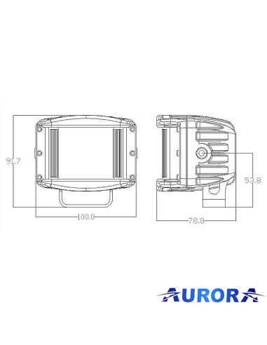 Luč LED Aurora 4000lm – 180°