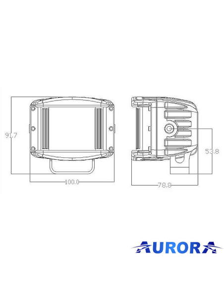 Luč LED Aurora 4000lm – 180°